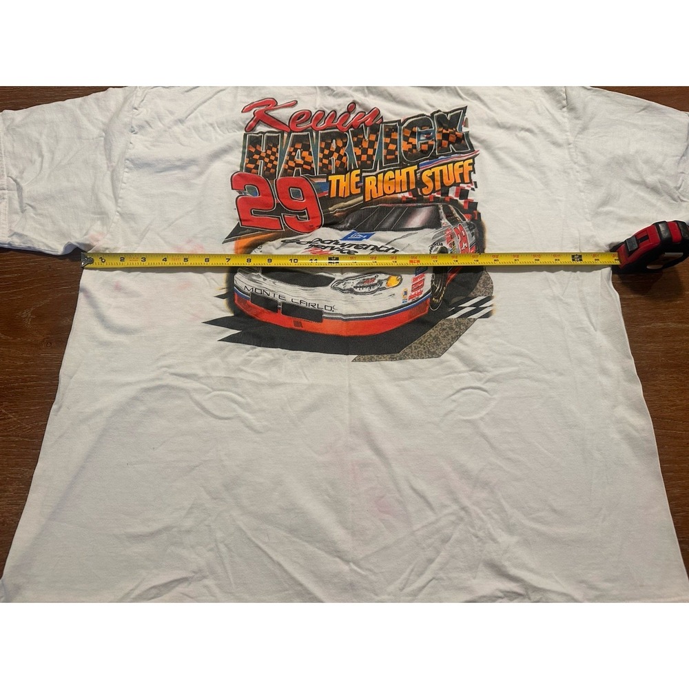 Vintage Y2K Kevin Harvick NASCAR GM Goodwrench The Right Stuff T-shirt Mens 2XL - Picture 3 of 9